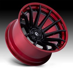 Fuel Burn FC403MQ Black Red Custom Truck Wheels 2